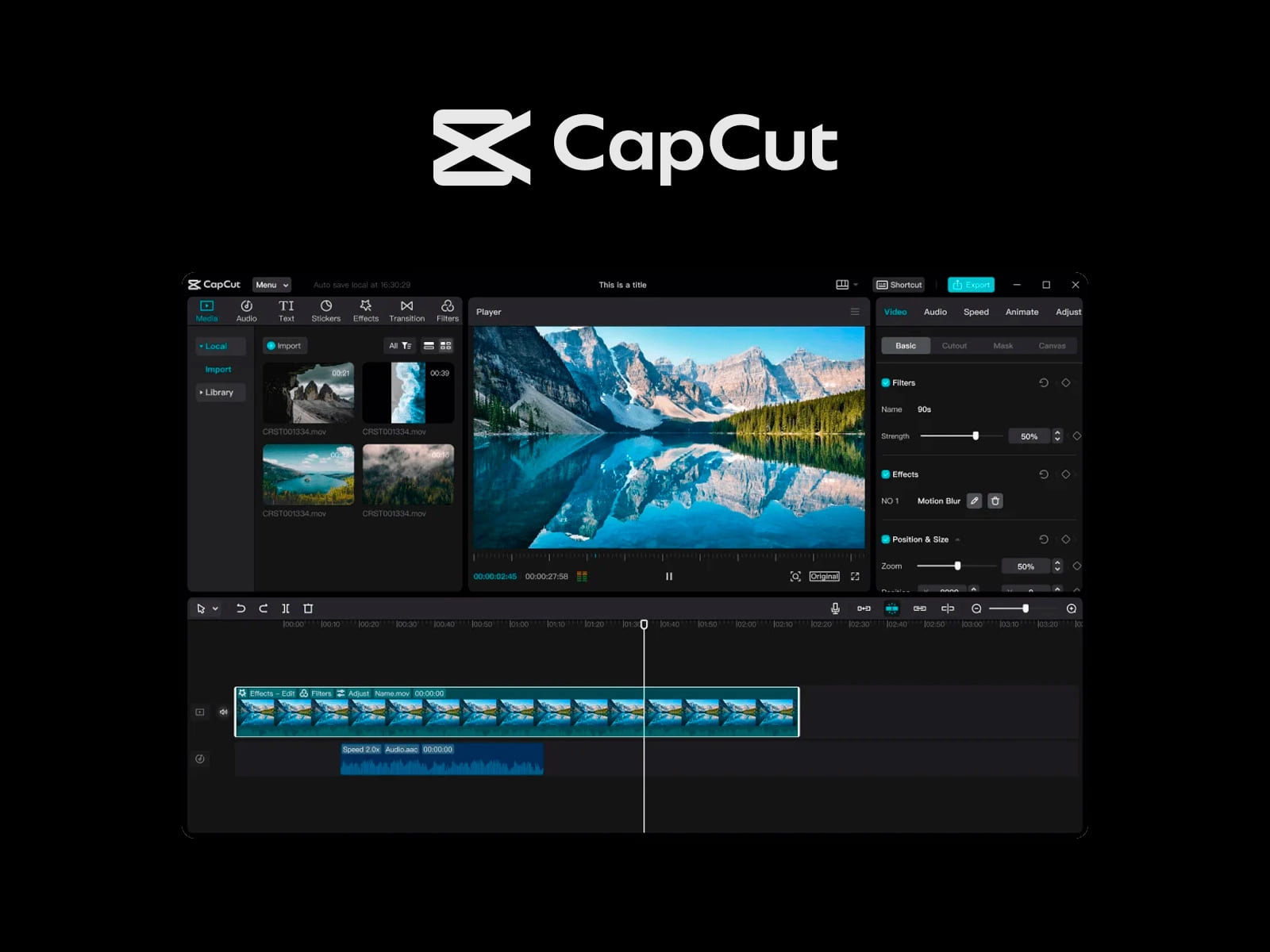 اکانت اختصاصی CapCut Pro کپ کات پرو | قابل استفاده روی iOS, Android, PC | ضمانت 1 ساله