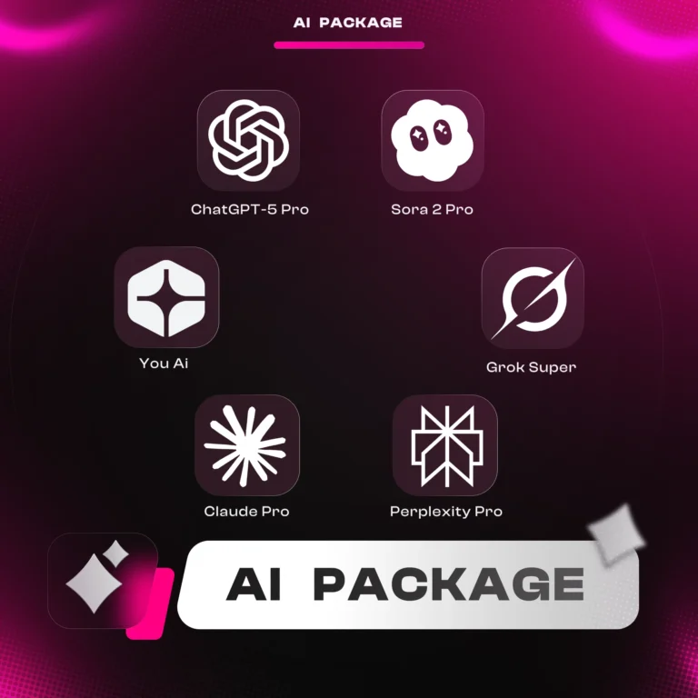 اکانت Dicloak | دسترسی به 6 هوش مصنوعی ChatGPT-5 Pro + Sora 2 Pro + Claude Pro + Perplexity Pro + Grok Super + You Ai