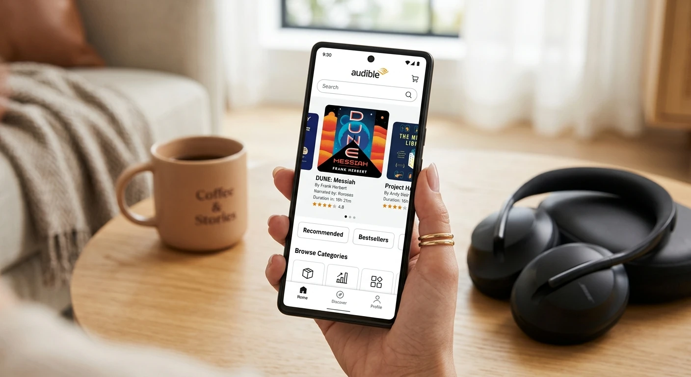 برنامه audible برای کتاب صوتی