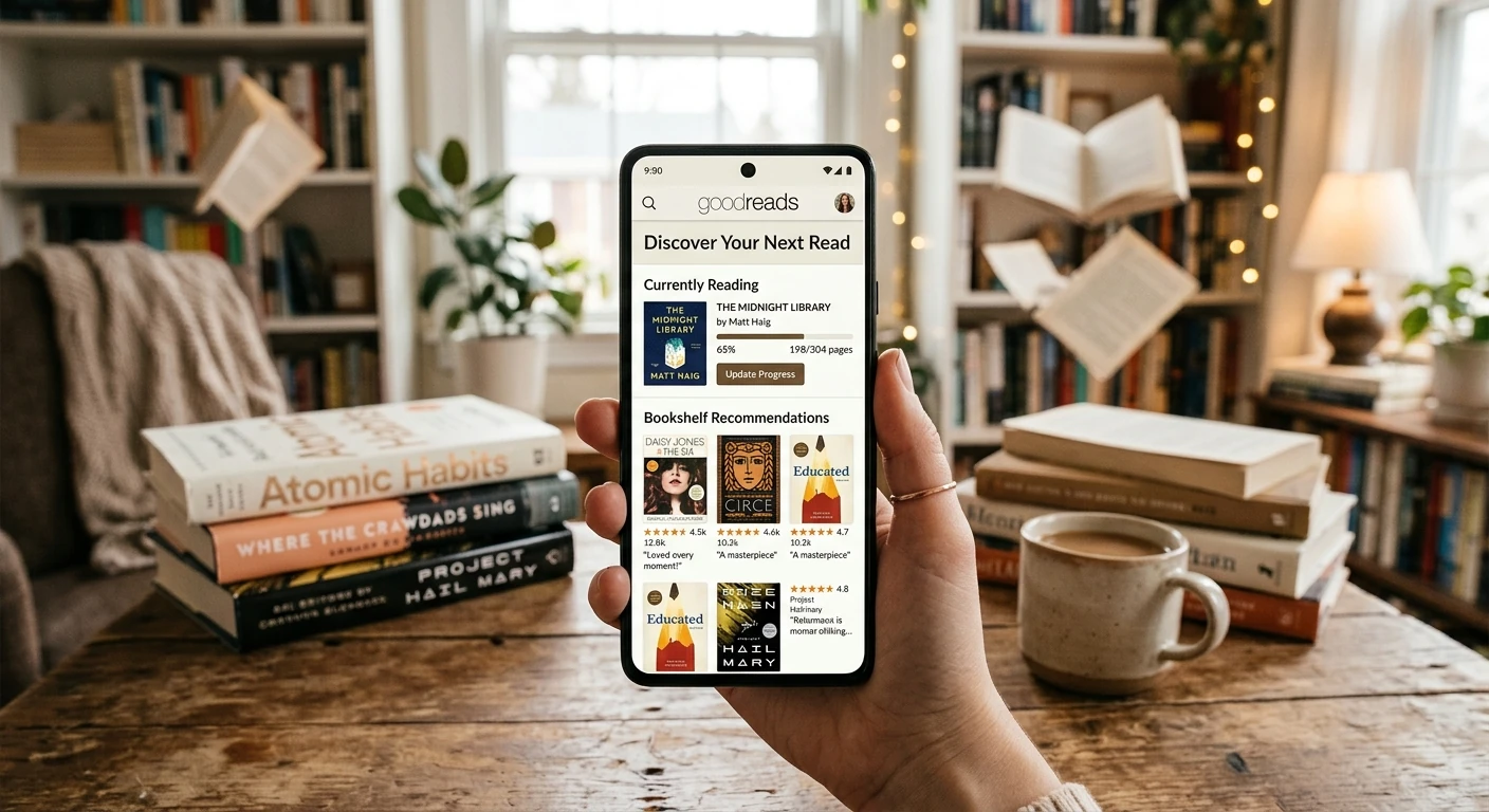 برنامه goodreads برای کتاب صوتی