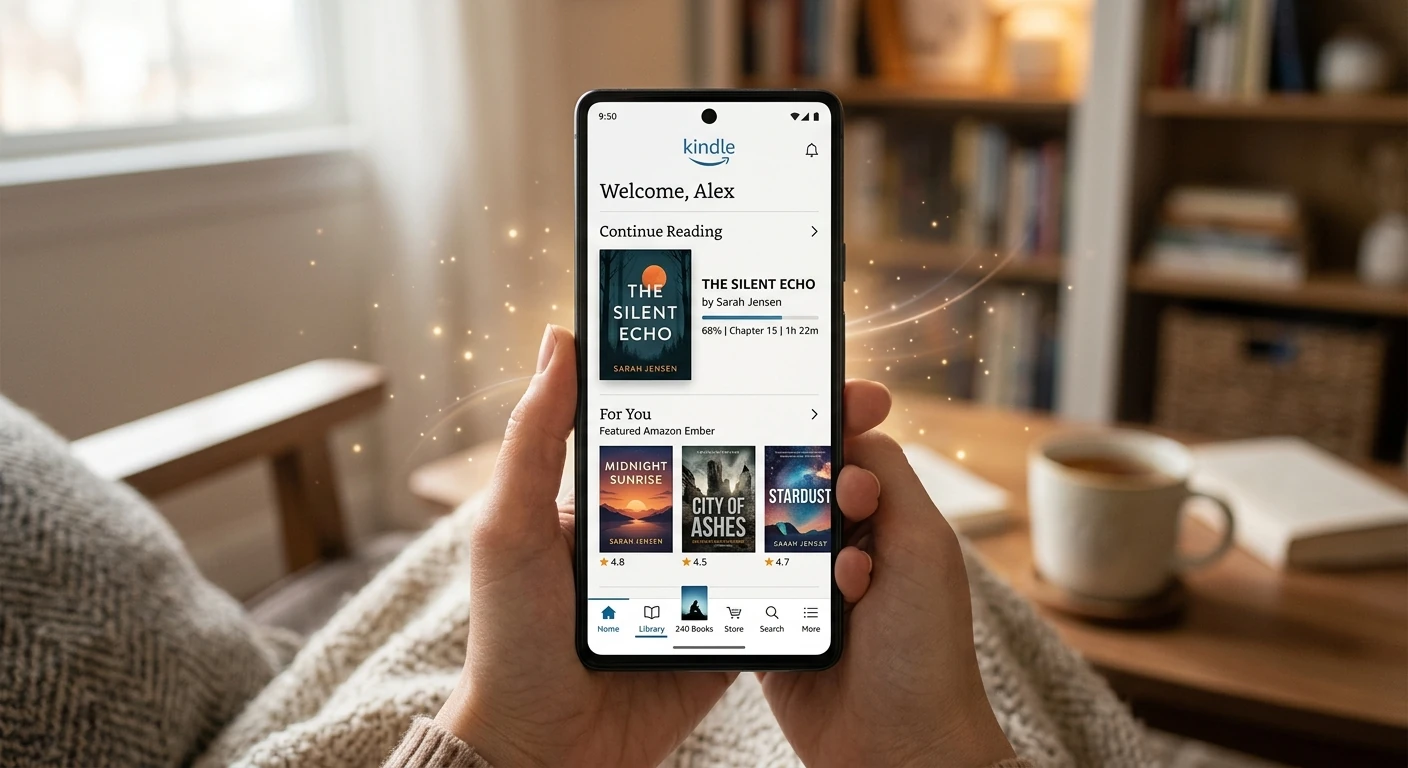 برنامه kindle برای کتاب صوتی